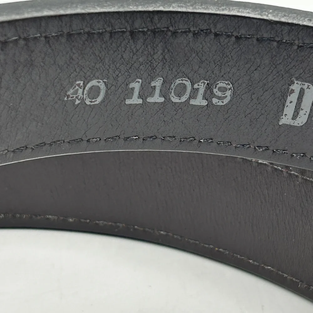 Duluth Trading Co Leather Belt Brown Mens 40 Full Grain Italian Leather EUC